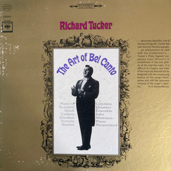 Richard Tucker (2) The Art Of Bel Canto Vinyl LP USED
