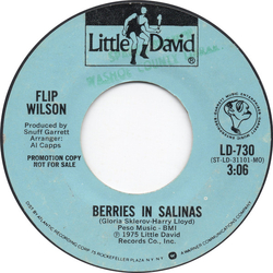 Flip Wilson Berries In Salinas Vinyl 7" USED