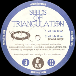 Seeds Of Triangulation All This Time Vinyl 12" USED