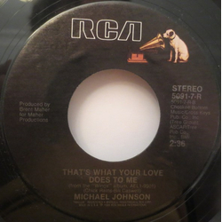 Michael Johnson (5) The Moon Is Still Over Her Shoulder Vinyl 7" USED