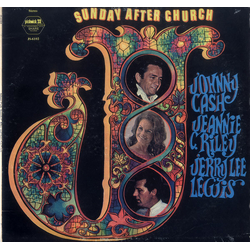 Johnny Cash / Jeannie C. Riley / Jerry Lee Lewis Sunday After Church Vinyl LP USED
