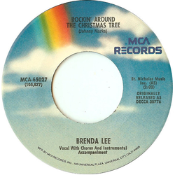 Brenda Lee Rockin' Around The Christmas Tree Vinyl 7" USED