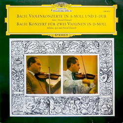 Johann Sebastian Bach / David Oistrach / Igor Oistrach Violinkonzerte In A-moll Und E-dur / Konzert Für Zwei Violinen In D-moll Vinyl LP USED