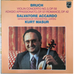 Max Bruch / Salvatore Accardo / Gewandhausorchester Leipzig / Kurt Masur Violin Concerto No. 3, Op. 58 / Adagio Appassionato, Op. 57 / Romance, Op. 42