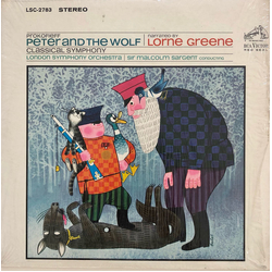 Sergei Prokofiev / Lorne Greene / London Symphony Orchestra / Sir Malcolm Sargent Peter And The Wolf / Classical Symphony Vinyl LP USED