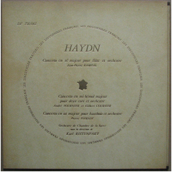 Joseph Haydn / Kammerorchester Des Saarländischen Rundfunks, Saarbrücken / Karl Ristenpart Concerto En Ré Majeur Pour Flute Et Orchestre / Concerto En