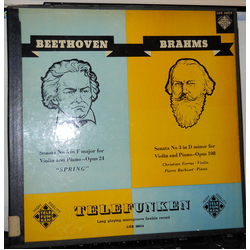 Ludwig van Beethoven / Johannes Brahms / Christian Ferras / Pierre Barbizet Violin Sonata No. 5 In F Major Opus 24 " Spring"  /  Sonata No. 3 In D Min