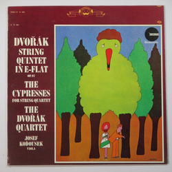 Antonín Dvořák / Dvořák Quartet / Josef Koďousek String Quintet In E-Flat, Op. 97 / The Cypresses For String Quartet Vinyl LP USED