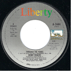 Kenny Rogers Through The Years Vinyl 7" USED