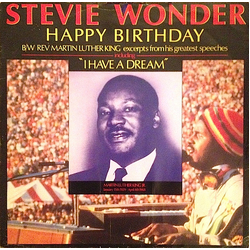 Stevie Wonder / Dr. Martin Luther King, Jr. Happy Birthday / Great Excerpts From His Speeches Vinyl 12" USED