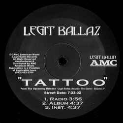 Legit Ballaz Tattoo / You Know Me USED VINYL 12INCH