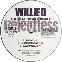 Willie D The Real Freaky Deaky USED VINYL 12INCH PROMO