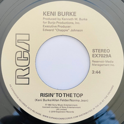 Keni Burke Risin' To The Top Vinyl 7" USED