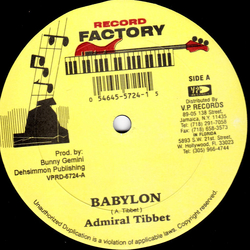Admiral Tibet / Conrad Crystal Babylon / One more nuclear Vinyl 12" USED