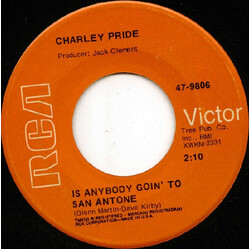 Charley Pride Is Anybody Goin' To San Antone VINYL 7" USED