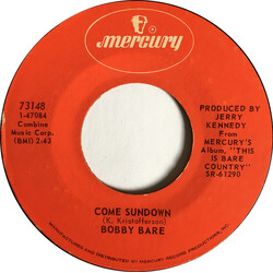 Bobby Bare Come Sundown / Woman, You Have Been A Friend To Me USED VINYL 7INCH 45 RPM SINGLE STYRENE