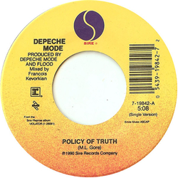 Depeche Mode Policy Of Truth Vinyl 7" USED
