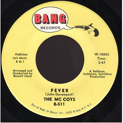 The McCoys Fever / Sorrow Vinyl 7" USED