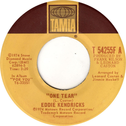 Eddie Kendricks One Tear Vinyl 7" USED