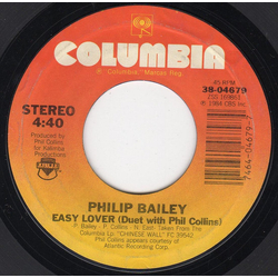 Philip Bailey / Phil Collins Easy Lover Vinyl 7" USED