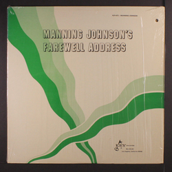 Manning Johnson Manning Johnson's Farewell Address Vinyl LP USED