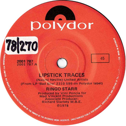 Ringo Starr Lipstick Traces Vinyl 7" USED