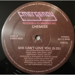 Chemise She Can't Love You Vinyl 12" USED
