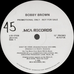 Bobby Brown Don't Be Cruel Vinyl 12" USED