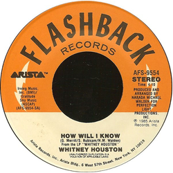 Whitney Houston How Will I Know / Greatest Love Of All Vinyl 7" USED