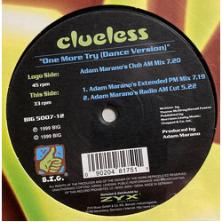 Clueless One More Try (Dance Version) USED VINYL 12INCH 33 S RPM 45 RPM