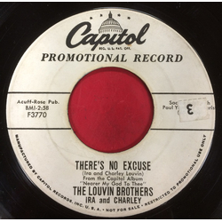 The Louvin Brothers Praying / There's No Excuse Vinyl 7" USED