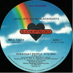 Joan Jett & The Blackhearts Everyday People Vinyl 12" USED