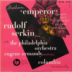 Ludwig Van Beethoven / Rudolf Serkin / The Philadelphia Orchestra / Eugene Ormandy 'Emperor' Concerto No. 5 In E-Flat Major For Piano And Orchestra, O