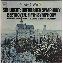 Bruno Walter / Franz Schubert / Ludwig van Beethoven / New York Philharmonic / Columbia Symphony Orchestra Unfinished Symphony / Fifth Symphony Vinyl 