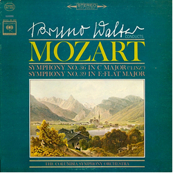 Bruno Walter / Wolfgang Amadeus Mozart Symphonies Nos. 36 ("Linz") & 39 Vinyl LP USED