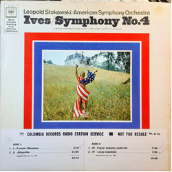 Leopold Stokowski / The American Symphony Orchestra / Charles Ives Symphony No. 4 Vinyl LP USED