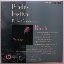 Johann Sebastian Bach / Pablo Casals / Prades Festival Orchestra Prades Festival - Vol. 2 Vinyl LP USED