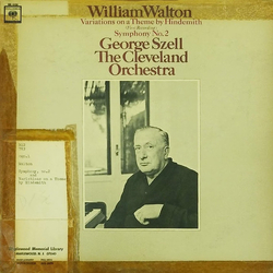 Sir William Walton / George Szell / The Cleveland Orchestra Variations On A Theme By Hindemith / Symphony No. 2 Vinyl LP USED