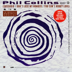 Phil Collins (Sussudio / Don't Lose My Number / You Can't Hurry Love) / Take Me Home (Extended Version) Vinyl 12" USED