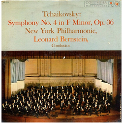 Pyotr Ilyich Tchaikovsky / New York Philharmonic / Leonard Bernstein Symphony No. 4 In F Minor, Op. 36 Vinyl LP USED