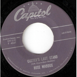 Rose Maddox Custer's Last Stand / My Little Baby Vinyl 7" USED