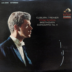 Van Cliburn / Fritz Reiner / Chicago Symphony Orchestra / Ludwig Van Beethoven Concerto No. 4 Vinyl LP USED