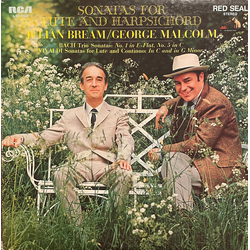 Julian Bream / George Malcolm / Johann Sebastian Bach / Antonio Vivaldi Sonatas For Lute And Harpsichord Vinyl LP USED