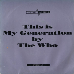 The Who This Is My Generation Vinyl 7" USED