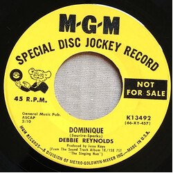 Debbie Reynolds Dominique Vinyl 7" USED