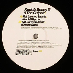 Kode9 / Benny Ill / The Culprit Fat Larry's Skank - Remix Vinyl 12" USED
