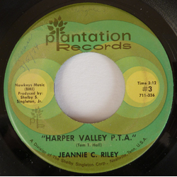 Jeannie C. Riley Harper Valley P.T.A. Vinyl 7" USED