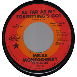 Melba Montgomery As Far As My Forgetting's Got Vinyl 7" USED