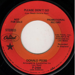 Donald Peers Please Don't Go / I've Lost My Love Vinyl 7" USED