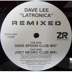 Dave Lee Latronica Remixed Vinyl 12" USED